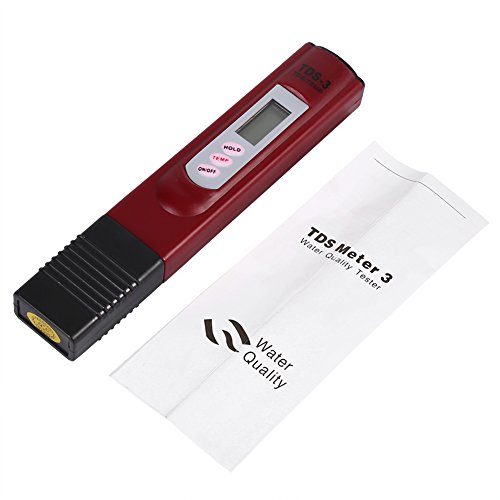 Wasserqualität Tester Reinheit Filter TDS Meter Tester für Haushalt Trinkwasser Schwimmbäder Aquarien Hydroponik und mehr gelb(Rot) von Zerodis