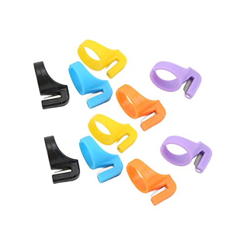 Zerodis 10 Pcs Ringschneider Set Utility Messer Geteiltes Messer Plastikfinger Fingerschneider Handhandwerk Schneidwerkzeug Zum Nähen von Stricken Stickerei Quilt 10 Stück Ringschneider Set von Zerodis
