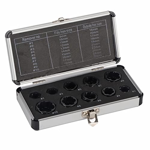 Zerodis 10 stücke 9-19mm Beschädigte Mutter Bolzenentferner Stud Extractor Set Gebrochenen Bolzen Entfernung Kit von Zerodis