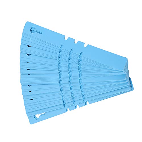 Zerodis 100 Stcs Pflanzetiketten für Samenschalen, Töpfe und Junge Pflanzen Wasserresistente Hängende Blumenetikett Marker für Garten (BLUE) von Zerodis