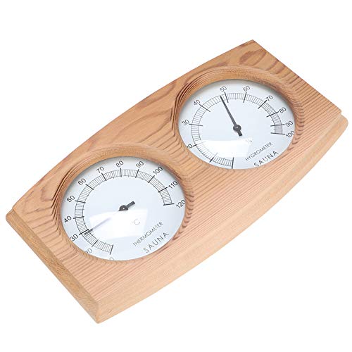 Zerodis 2-in-1-Zedernholz-Holz-Thermo-Hygrometer-Thermometer Hygrometer für Sauna Room Langable Sauna Room Accessoires für Home-Spa-Enthusiasten Zerodis 2-in-1-Zedernholz-Holz-Thermo-Hygrometer-Thermometer Hygrometer für Sauna Room Langable Sauna Room Accessoires für Home-Spa-Enthusiasten von Zerodis