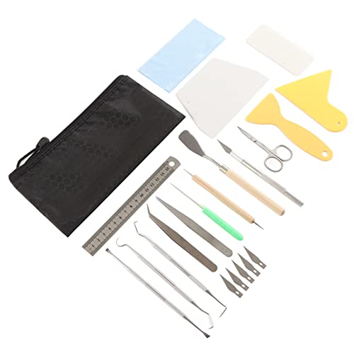 Zerodis 22 PCs Craft Tools Kit Unkraut Set Lineal Carving Stift Schere Pinzetten Scrapbooking -Werkzeuge Schnitzstiftschere Pinzette Ideal Zum Kleben von Papier -Handwerksnäher Schriften Zerodis 22 PCs Craft Tools Kit Unkraut Set Lineal Carving Stift Schere Pinzetten Scrapbooking -Werkzeuge Schnitzstiftschere Pinzette Ideal Zum Kleben von Papier -Handwerksnäher Schriften von Zerodis