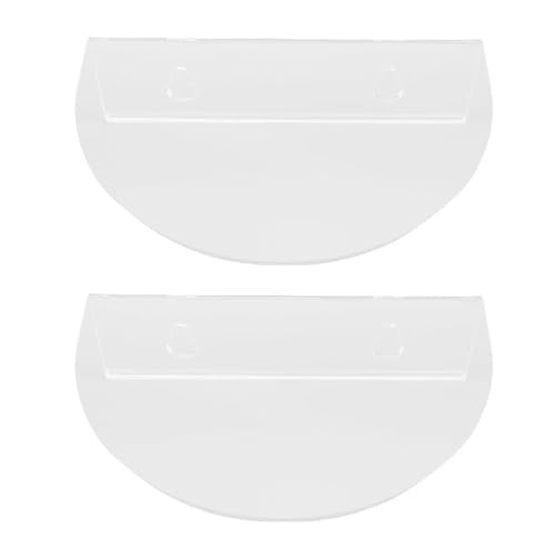 Zerodis 2pcs Fensteranlage Floating Shelf Ständer Acrylregale Transparente Acryl -Ledge -Pflanzenhalter mit Starken Saugnäpfeln für Fischtank Multi Schicht Dekorationen 2pcs Fensteranlage (L) von Zerodis