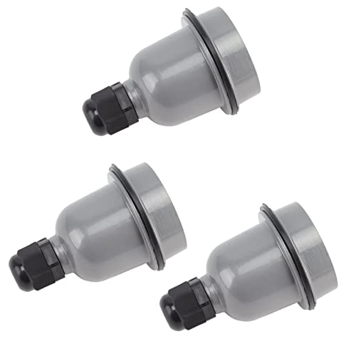 Zerodis 3 PCs Set E27 Lampenhalter Wasserdichtes Keramik -Lichthöhle für Innenanpflanzungs -Workshop von Zerodis