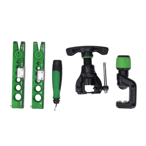 Zerodis 45 Grad Excentric Rohr Flacking Tools, die für die Breite Verwendung mit Burr -Messer und Cutter für Chemische Pipelineanschluss, Autokupplungswartung Eingestellt Sind, Autowartung von Zerodis