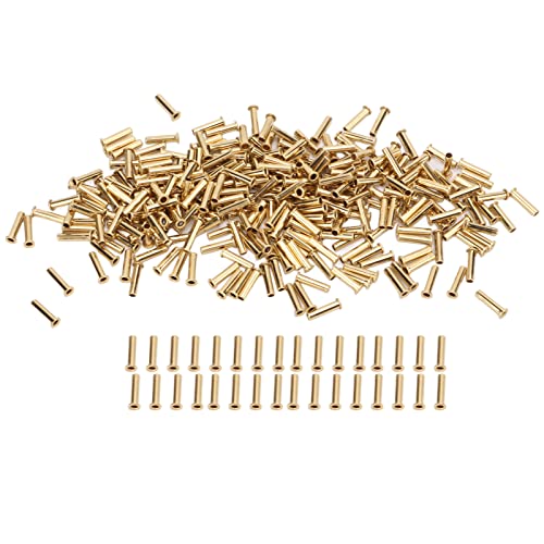 Zerodis 500 PCS Hohlniete Durchgangsloch Kupfer Hohlnieten Ösen Widerstand Kupfer Air Eye(2.5x11x3.8mm) von Zerodis