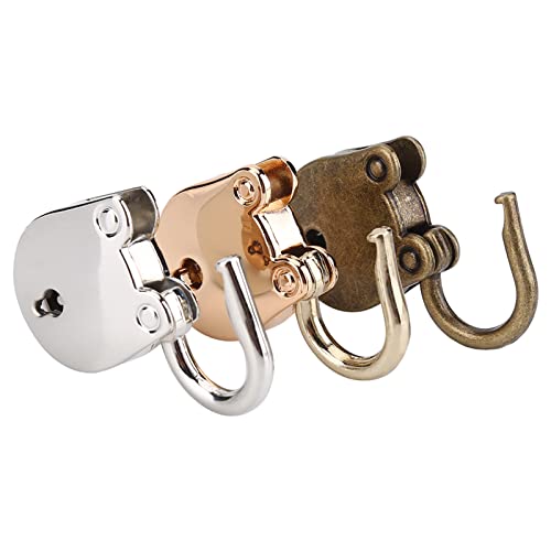 Zerodis Altes Vorhängeschloss- und Skelett -Notizbuch Im Silbergold Bronze Metall Lock: Robuster und Langlebiger Block für Notebook, Tagebuchbuch, Schmuckschachtel (3 Sets) von Zerodis