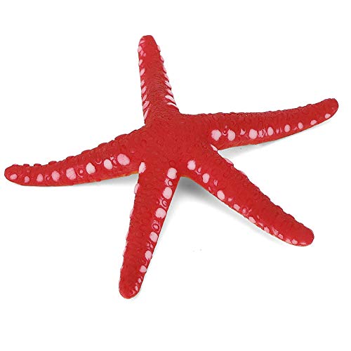 Zerodis Aquarium simulierte Fische, lebensechte glühende Plastik gefälschte Seesternverzierung Aquarium Dekor schwimmende Verzierung(rot) von Zerodis