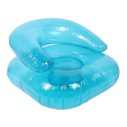 Zerodis Aufblasbares Sofa Transparent Ergonomische Stuhlstuhl Aufblasbare Couch Beach Pool Entspannung Luft Couch für Innenschlafzimmer Balkon Im Freien Camping Picknick Garten Aufblasbare Sofa, PVC von Zerodis