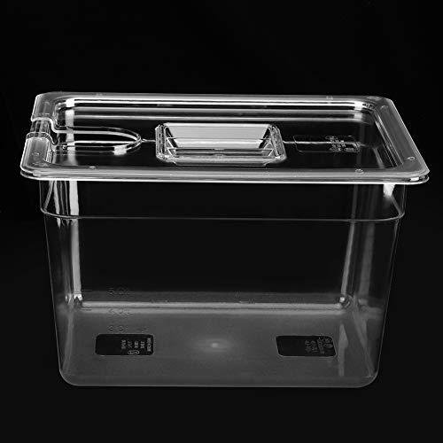 Zerodis Behälter 11 L mit Deckel, Gestell und Hülse, Komplettes Sous-Vide-Zubehör-Set, Sous-Vide-Kochbeutel, Sous-Vide-Lebensmittelbeutel, Sous-Vide-Kochbehälter, von Zerodis