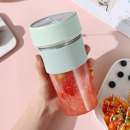 Zerodis Compact Lightweight USB Electric Juicer Cup Mixer 18000 U/Min Multifunktional für Reisecamping, 5W, DC5V, 350 Ml von Zerodis