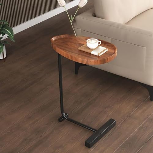 Zerodis Couchtisch Kleine Beistelltisch Couch mit Dunklem Holz Getreide Finish Sofa Nachttisch C -Form -Endtisch für Kleine Räume für Wohnzimmer Schlafzimmer Kleiner Beistelltisch für Seite (Groove Zerodis Couchtisch Kleine Beistelltisch Couch mit Dunklem Holz Getreide Finish Sofa Nachttisch C -Form -Endtisch für Kleine Räume für Wohnzimmer Schlafzimmer Kleiner Beistelltisch für Seite (Groove von Zerodis