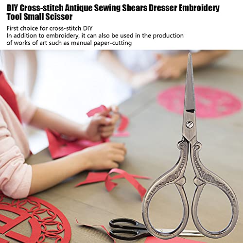 Zerodis DIY -Kreuzstich Antique Sewing Shears Scisor - Edelstahl, Alter Klassischer Stil, Großartige Adhärenz (Bronze) von Zerodis