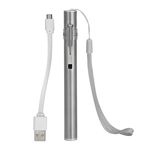 Zerodis Diagnose-Stiftleuchte, Wiederaufladbare Mini-LED-Taschenlampe über USB, 60.000 Stunden Leuchtdauer, Robustes Edelstahlgehäuse mit Taschenclips für Krankenschwestern, Ärzte, Zerodis Diagnose-Stiftleuchte, Wiederaufladbare Mini-LED-Taschenlampe über USB, 60.000 Stunden Leuchtdauer, Robustes Edelstahlgehäuse mit Taschenclips für Krankenschwestern, Ärzte, von Zerodis