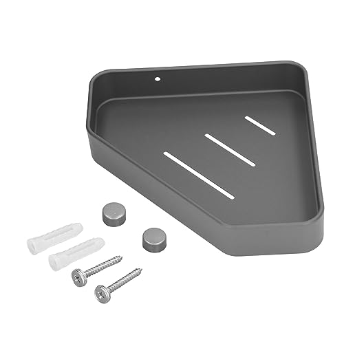 Zerodis Dusch-Eckregal, Platz-Dusch-Eckregal, Platz-Eckregal, Aluminium-Eck-Schwimmhalter, Rostfrei, Duschkorb-Organizer für Badezimmer, Küche, Wohnzimmer, Balkon von Zerodis