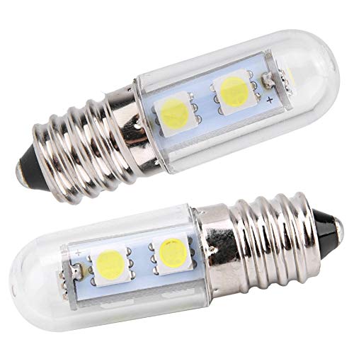 E14 LED-Glühbirne, 1,5 W Halogen-Glühlampe, 360-Grad-Abstrahlwinkel, Einseitig Gesockelte Maisbirne für Kühlschrank, Dunstabzugshaube, Nähmaschine (220V) von Zerodis