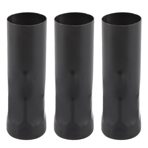 Zerodis E14 Metallrohr für Kerzenlampenhalter 10pcs Schöne Design -Beleuchtungszubehör 25x80 Mm für DIY -Projekte (BLACK) von Zerodis