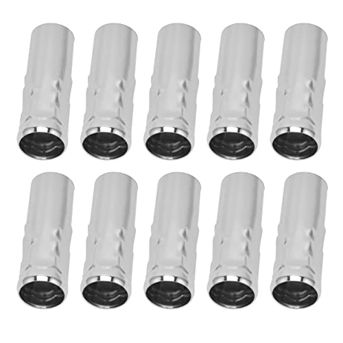 Zerodis E14 Metallrohr für Kerzenlampenhalter 10pcs Schöne Design -Beleuchtungszubehör 25x80 Mm für DIY -Projekte (CR -Farbe) von Zerodis