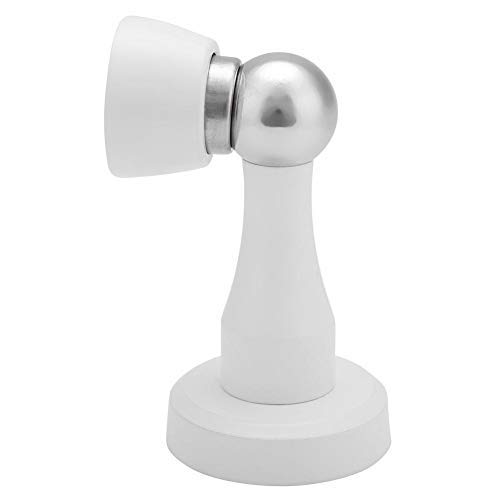 delstahl Starker Magnet Türstopper Halter massiv Türschnäpper Zubehör mit verdeckten Schrauben Bodenmontage Design weiß von Zerodis
