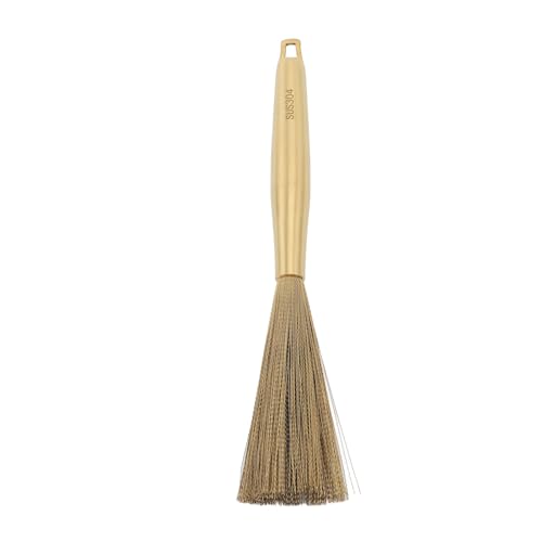 Zerodis Effizientes Reinigungsputzbürste aus Rostfreiem Stahl mit Griff für Gerichte Töpfe Pfannenspüle Reinigung für Küche, 304 Edelstahl (Gold) von Zerodis