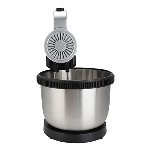 Zerodis Eierschläger Elektrikmixer Ei Whisk 5 -Geschwindigkeits -Handmischer Ständer mit Edelstahlschüssel 2 Schläger 2 Teighaken Geeignet Zum Backen von 1000W Handheld Ständer Elektrischer von Zerodis
