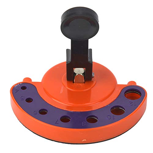 Zerodis Einstellbare Lochsägenbohranleitung, Glaskeramikfliesenbohrwerkzeug mit Vakuumbasis für 4/5/6/7/8/10/12mm Bits, die Zum Horizontalen und Vertikalen Präzisionsbohren Ausgelegt Sind von Zerodis