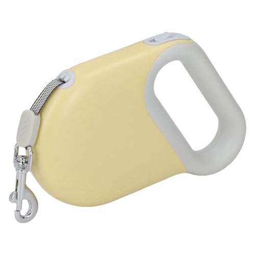 Zerodis Einstellbare Versenkbare Hunde -Leinen Ergonomisches Griff Design Teleskopsteuerungs Traktor -Hundeband für Haustiere Im Freien zu Fuß (Yellow) von Zerodis