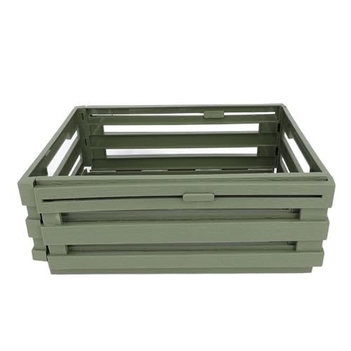 Zerodis Einziehbarer Aufbewahrungsbox -Organizer Erweiterbarer Lagerbehälter mit Robustem PP -Material für den Kühlschrank des Kühlschranks Kühlschrankwagen Trunk (GREEN) von Zerodis