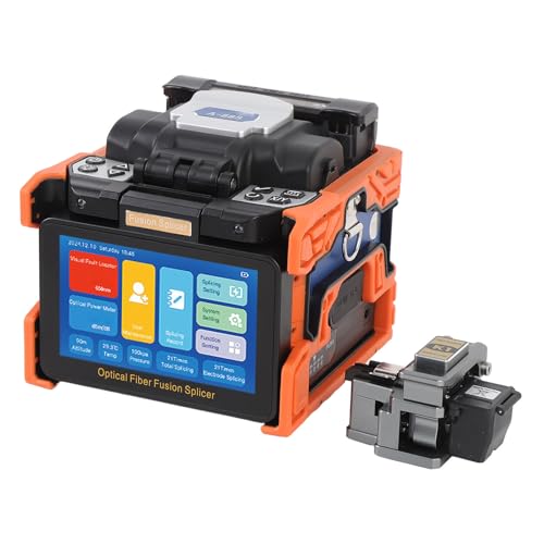 Zerodis Faserfusion Splicer Kit 8s Spleißen 18s Heizung 5in Touchscreen Professionelles Optisches Faserschweißmaschine für Networking -Fachkräfte Aluminiumlegierung/Wolframstahl/ABS/Silikon Zerodis Faserfusion Splicer Kit 8s Spleißen 18s Heizung 5in Touchscreen Professionelles Optisches Faserschweißmaschine für Networking -Fachkräfte Aluminiumlegierung/Wolframstahl/ABS/Silikon von Zerodis