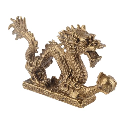 Zerodis Feng Shui Ornament Ornaments Craft Home Office Messing Good Luck Dragon Chinese Dragon Statue von Zerodis