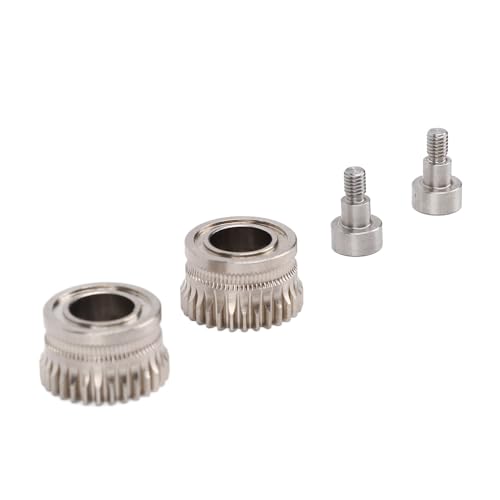 Zerodis Härterstahl Ni -Plated Extruder Gear Kit Set, Hohe Härte 3D -Druckerzubehör Teile Alle Metallersatz für K1 Maximum von Zerodis