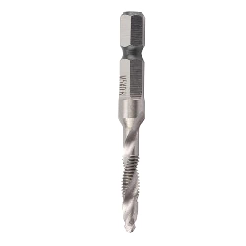 Zerodis Hex Griff Verbindungsbohrer Tap Bit, M5 X 0,8 HSS Sechseckel Griff Übeltool Self Centering Tool -Werkzeug Zum Bohren von Klappen Schneiden Weiche Metalle Aluminiumeisen Zerodis Hex Griff Verbindungsbohrer Tap Bit, M5 X 0,8 HSS Sechseckel Griff Übeltool Self Centering Tool -Werkzeug Zum Bohren von Klappen Schneiden Weiche Metalle Aluminiumeisen von Zerodis