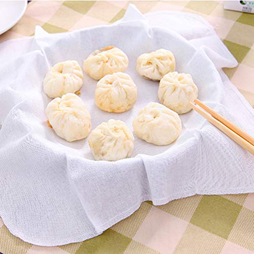 Zerodis Hochwertiger Baumwolldampfertuch Ungiftige Kochvorräte, 6pcs Küchendampfertuch für Gedämpfte Brötchen und Hydroponikpflanzen Zerodis Hochwertiger Baumwolldampfertuch Ungiftige Kochvorräte, 6pcs Küchendampfertuch für Gedämpfte Brötchen und Hydroponikpflanzen von Zerodis