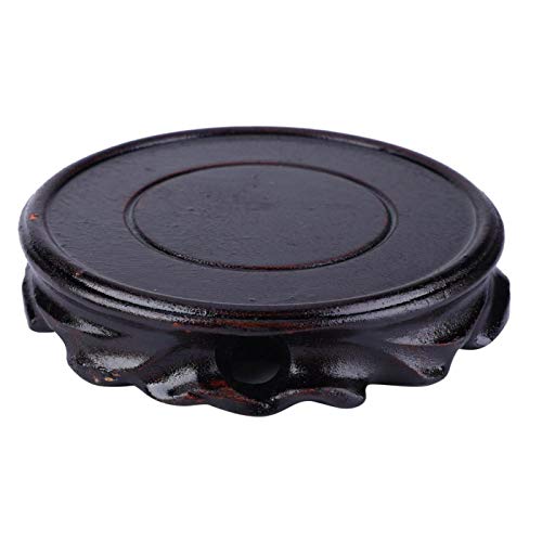 Zerodis Holzständer Praktische Basis Lila Sandtopf Vase Aquarium Runde Vase Bonsai-Basis(Innendurchmesser 10 Höhe 2,5 cm) von Zerodis