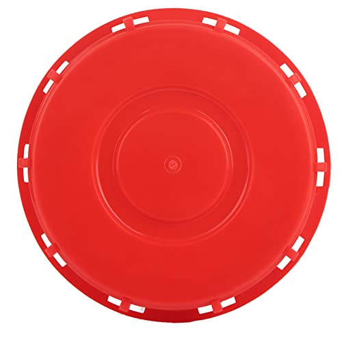 Zerodis IBC Tankdeckel Deckel Abdeckkappe Ersatzteil Tank Zubehör Kunststoff Rot 163mm IBC Wassertank Vented Atemschutzdeckel Deckel Adapter für Wasser Flüssigkeitsspeicher(#2) von Zerodis