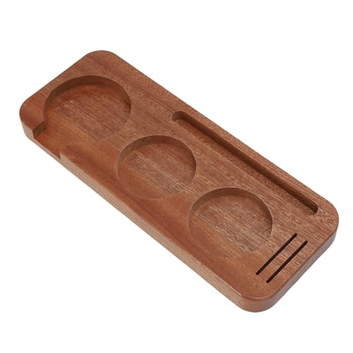 Zerodis Kaffeemaschine Teile mit Präzisem Schlitz 51mm Portafilter Halter Robuste Struktur für Kaffeewerkzeug Aufbewahrung Holzmanips Station für Küchenbar Kaffee Tamping Station Kaffee von Zerodis