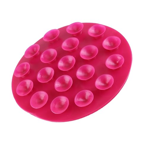 Zerodis Kindergeschirr Saugnäpfe Matte Sucker Anti-Rutsch Doppelseitig Teller Schüssel Besteck Tischset Tragbar(Rosarot) von Zerodis