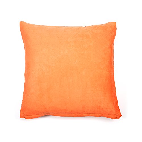 Zerodis Kissenbezug Samt Baumwolle Kissenhülle für Sofa Throw Taille Kissen Bett Haus Dekor (Orange),Kissenbezug von Zerodis