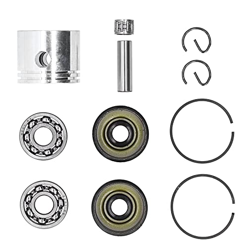 Zerodis Kolben-Kit, Stabile Leistung 41,1 Mm Wasserdichtes Kettensägenzubehör für Gartenzubehör für Poulan 220 221 260 1950 2150 2250 2450 2550 von Zerodis