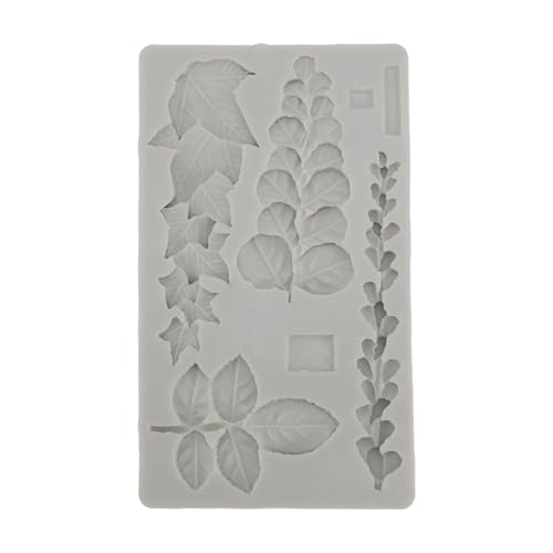 Zerodis Kunsthandwerk Fabrik Anti -Stickblätter Blätter Formtablett Küche Backvormaterialien Zum Backen von Fondant -Booler Mousse Kekse Kuchen Dekorationen Blatt Silikonformblatt Silikonform von Zerodis