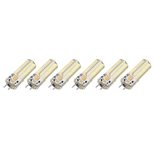 6-teiliges LED-Leuchtmittel, AC/DC 12 V, schnelle Ableitung, GY6.35, LED-Deckenleuchte, geeignet für Pendelleuchten, Deckenlampen, Deckenventilatorlampen, Schranklampen, Tischlampen von Zerodis