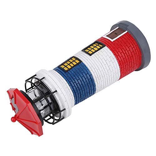 Zerodis Landschaftslampen Helligkeit LED -Perlen Solarlampe Automatische Rotationseffekt LED -Laterne mit IP65 Wasserdicht auf Sonnenlicht für Gärten Solar Leuchtturm Hoch (rot blau weiß) von Zerodis