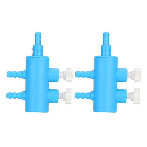 Zerodis Luftverteiler für Aquarium, 2 Stück Sauerstoffpumpenadapter Anschlüsse Luftrohrverteiler Aquarium für Aquarium Zubehör Aquariumpumpen(#1) von Zerodis