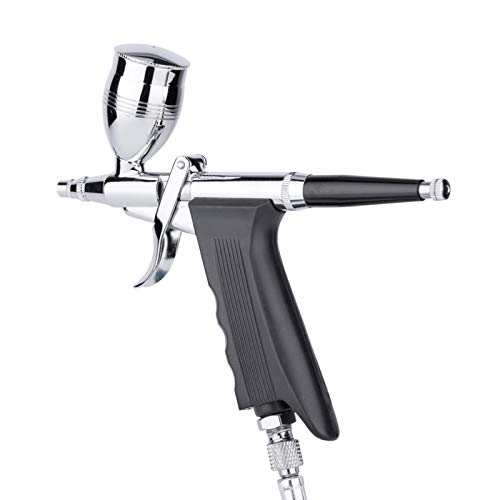 Zerodis Malwerkzeuge Kit 3 Tassen Multi Purpose Gravity Feed Trigger Airbrush mit Einstellbarer Sprühkontrolle für Sprühfarbe Kunst Modell Malerei Leder Reparatur Kuchen Dekorieren Airbrush von Zerodis