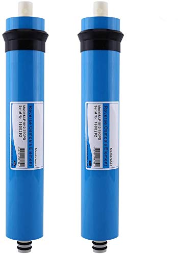 2Pcs Umkehrosmoseteile Wasserfiltermembran, RO-Membran-Umkehrosmose Wasserfilter 75gdp Austausch Membran-Wasserfilters passt unter Waschbecken ROTrinkwasser-Reinigungssystem Universell Kompatibe von Zerodis