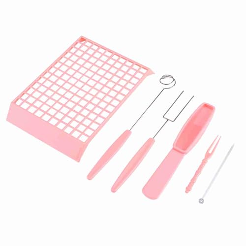 Zerodis Mini Electric Cooler Colon Chocy Melting Pot Melter Machine für DIY -Schokoladenherstellung mit Schimmelpilz -Set, Aluminiummeld mit Einstellbarer Temperatur (PINK) von Zerodis