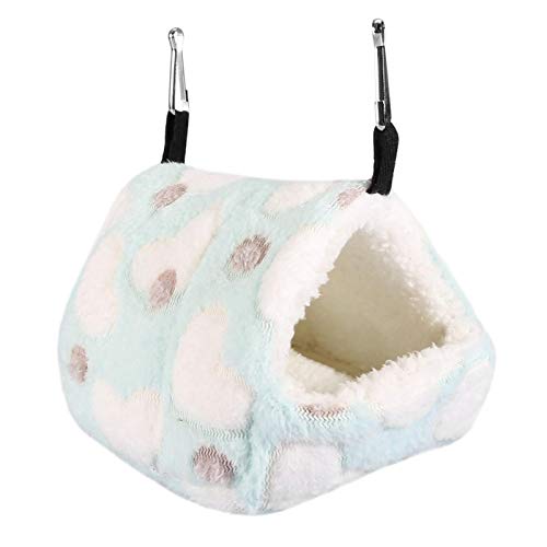 Zerodis Pet Cage Winter Warm Soft Pet House Hängematte für Hamster Sleeping Nest(Blau 22 * ​​21cm) von Zerodis