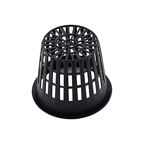 Zerodis Pflanzen Hydrokultur Mesh Netz Topf Körbe Baskets Garten Kunststoff Aquakultur Blumetopf Wachsen Cup 10Pcs(Schwarz) von Zerodis