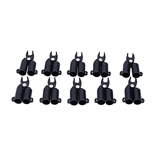 Zerodis Pflanzenstütze Steckanschlüsse Einstellbares Pflanzen Pfahlgelenk Gartenzubehör für Auberginen Gurken Blütenreben mit PP (Innendurchmesser 16 mm. Eine Gabel) von Zerodis