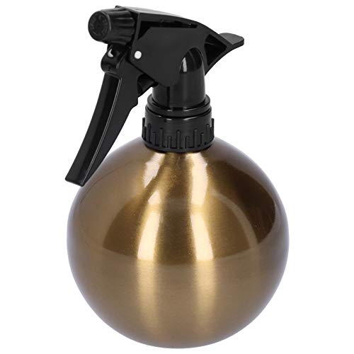 Zerodis Plant Mister, 500 ml Edelstahl-Sprühflasche Leichtes Beschlagen Innen-Pflanzensprühgerät Einstellbare Metalldüse Linearer Zerstäubungseffekt Reinigungsfenster(Gold) von Zerodis